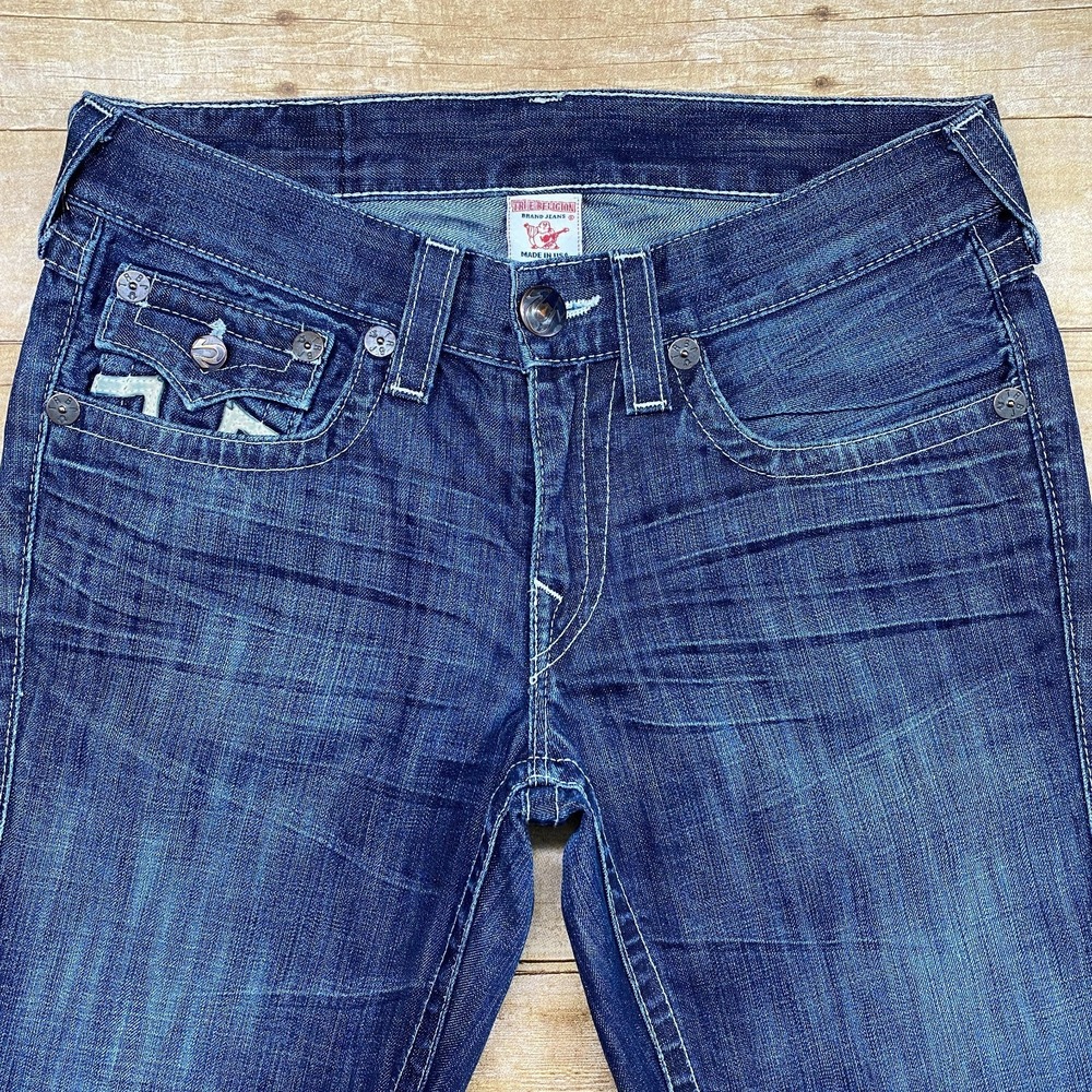 True Religion Billy Flap Mens Jeans Denim 34 x 29 MADE IN USA!